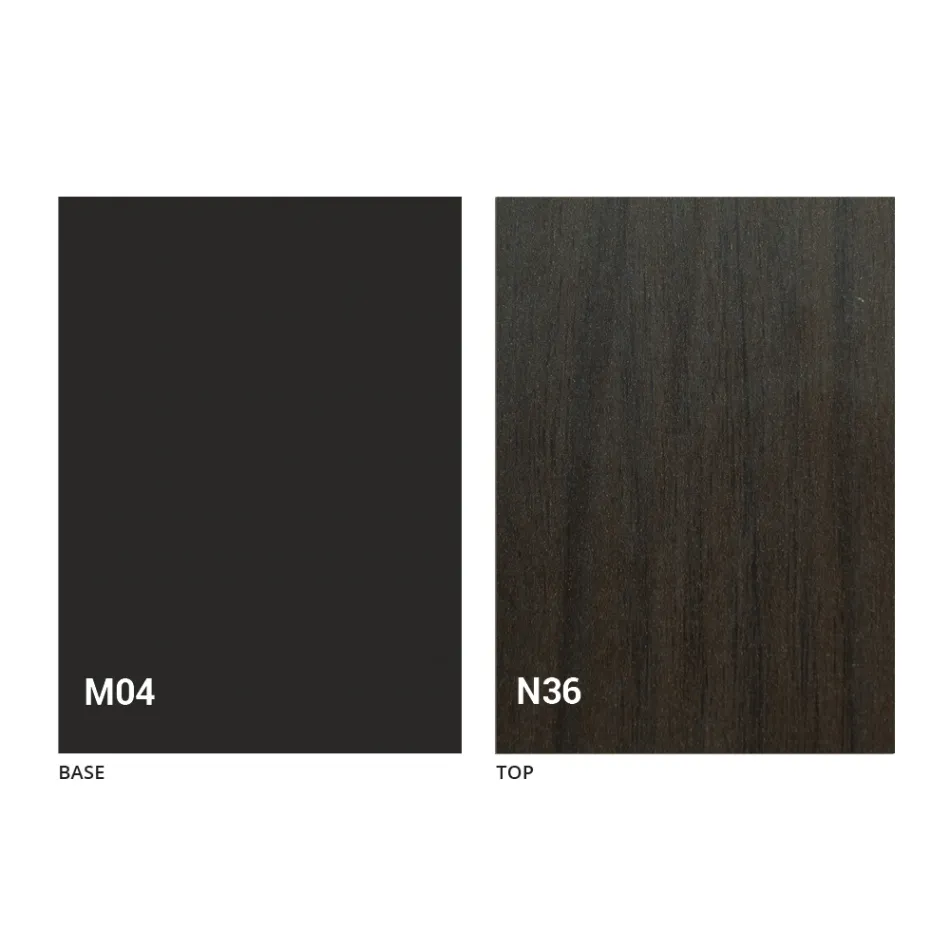 Stół transformatorowy z drewna i stali Made in Italy - Demetro Viadurini