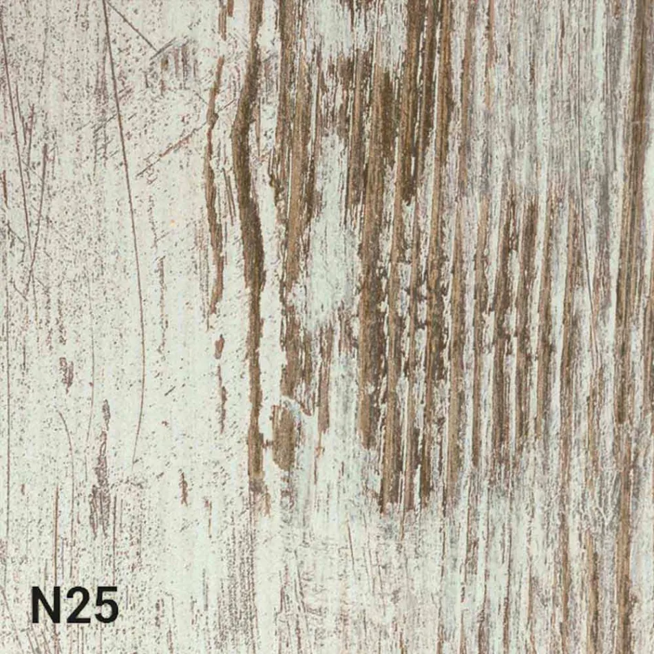 Rozkładany stolik kawowy z drewna i metalu Made in Italy - Patroclus Viadurini