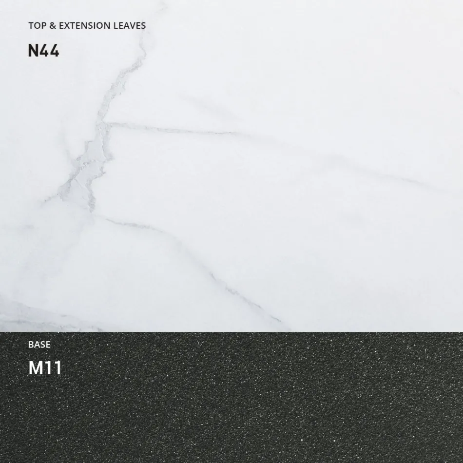 Przekształcalny stolik kawowy z drewna i metalu, wyprodukowany we Włoszech - Sanrocco Viadurini