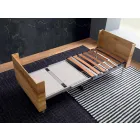 Rozkładany stolik kawowy z litego drewna Made in Italy - Trabucco Viadurini