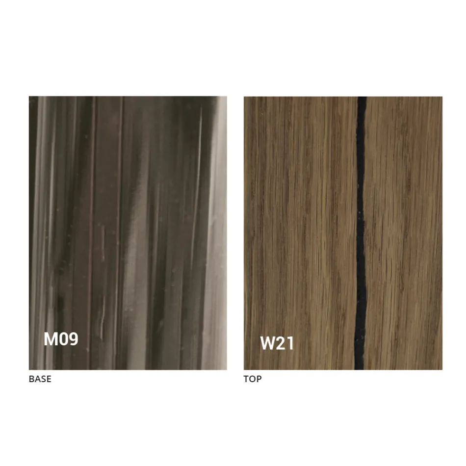 Stolik kawowy Transforming z litego drewna Made in Italy - Trabucco Viadurini