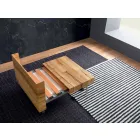 Rozkładany stolik kawowy z litego drewna Made in Italy - Trabucco Viadurini