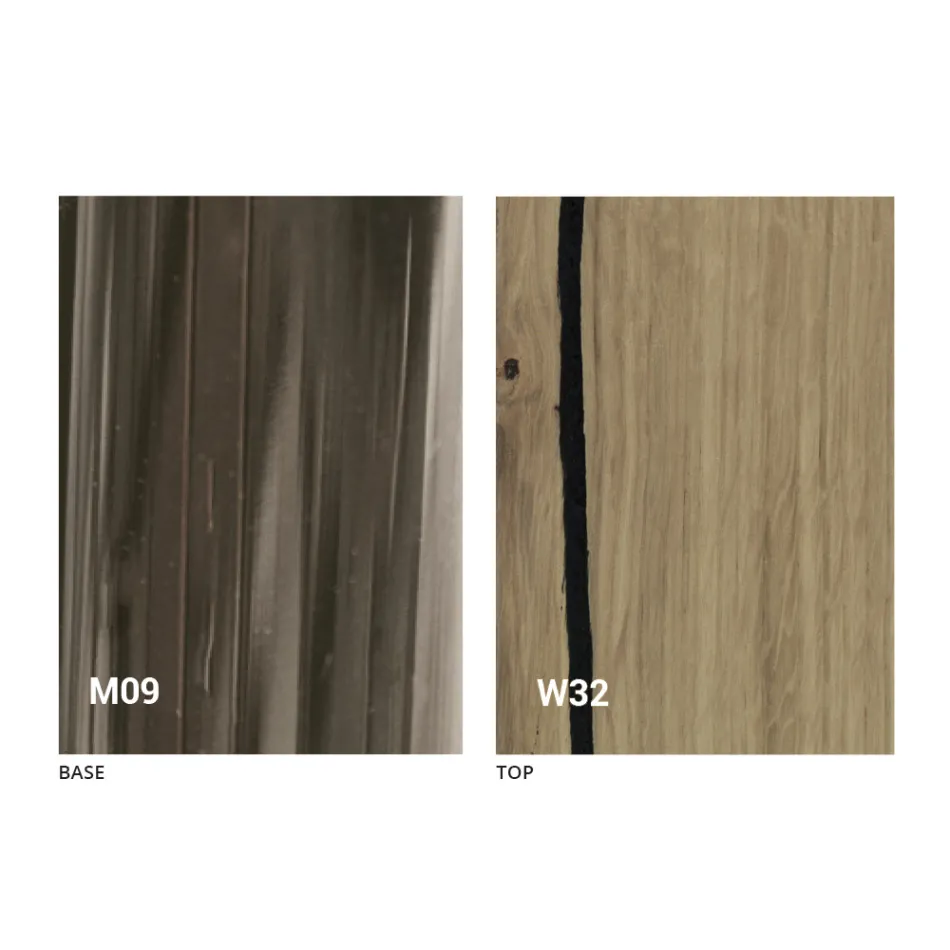 Stolik kawowy Transforming z litego drewna Made in Italy - Trabucco Viadurini