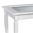 Stolik kawowy do salonu ze szklaną tablicą ogłoszeń Made in Italy - Demetra Viadurini