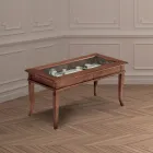 Stolik kawowy do salonu ze szklaną tablicą ogłoszeń Made in Italy - Demetra Viadurini