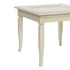 Stolik kawowy do salonu ze szklaną tapicerowaną tablicą ogłoszeń Made in Italy - Demetra Viadurini