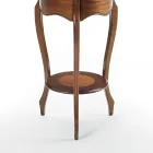 Stolik kawowy do salonu z patynowaną wkładką wiśniową Made in Italy - Irno Viadurini