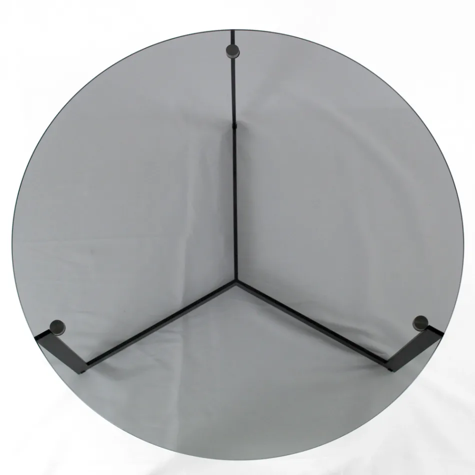 Stolik kawowy ze stali i szkła Made in Italy - Aspira Viadurini