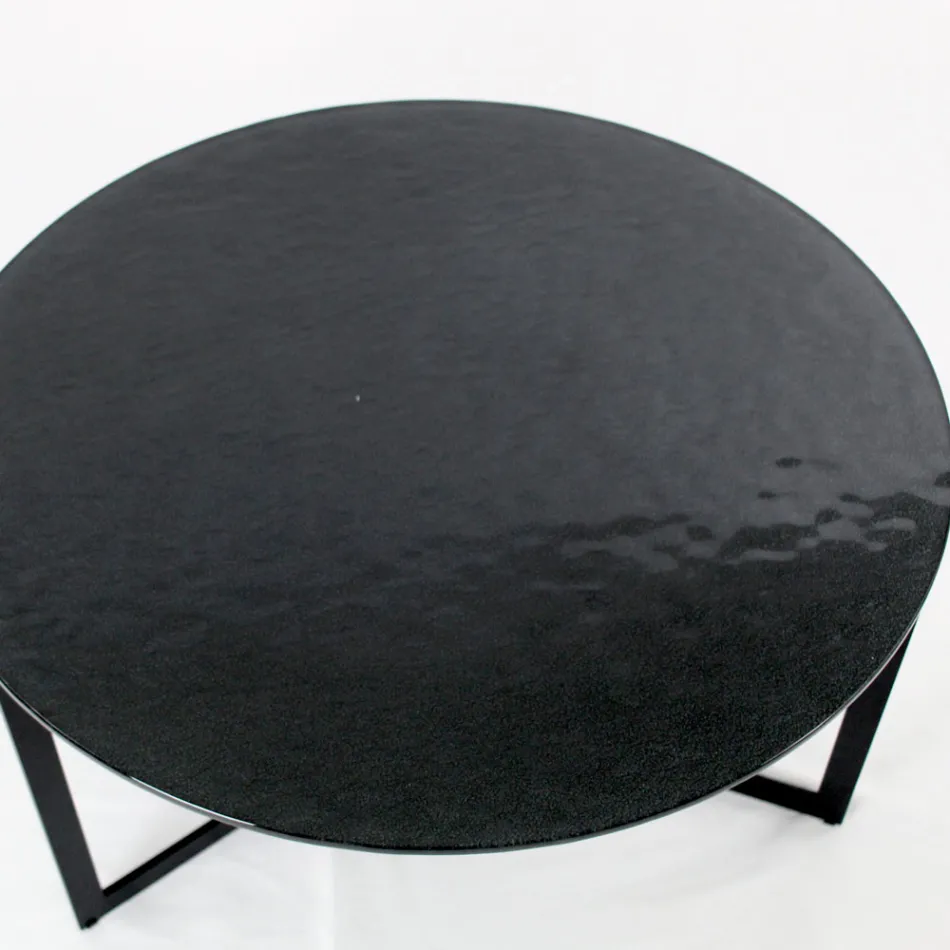 Stolik kawowy ze stali i szkła Made in Italy - Aspira Viadurini