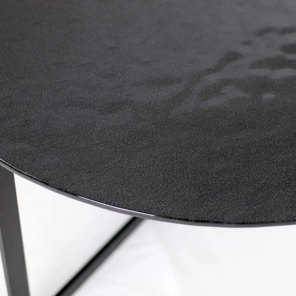 Stolik kawowy ze stali i szkła Made in Italy - Aspira Viadurini