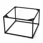 Stolik kawowy z kamionki i stali Made in Italy - Birba Viadurini