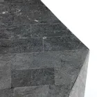 Stolik kawowy do salonu w całości wykonany z kamienia kopalnego. Różne wykończenia - powietrze Viadurini