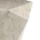 Stolik kawowy do salonu w całości wykonany z kamienia kopalnego. Różne wykończenia - powietrze Viadurini