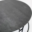 Okrągły blat i podstawa stolika kawowego Made in Italy - Tullia Viadurini