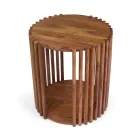 Stolik kawowy wykonany z drewna akacjowego - Vortice Viadurini