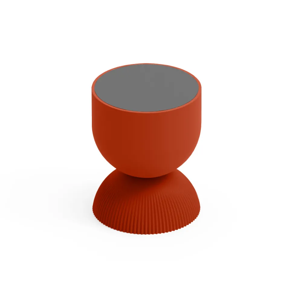 Stolik kawowy do salonu wykonany z polietylenu w różnych kolorach - Loopy Viadurini