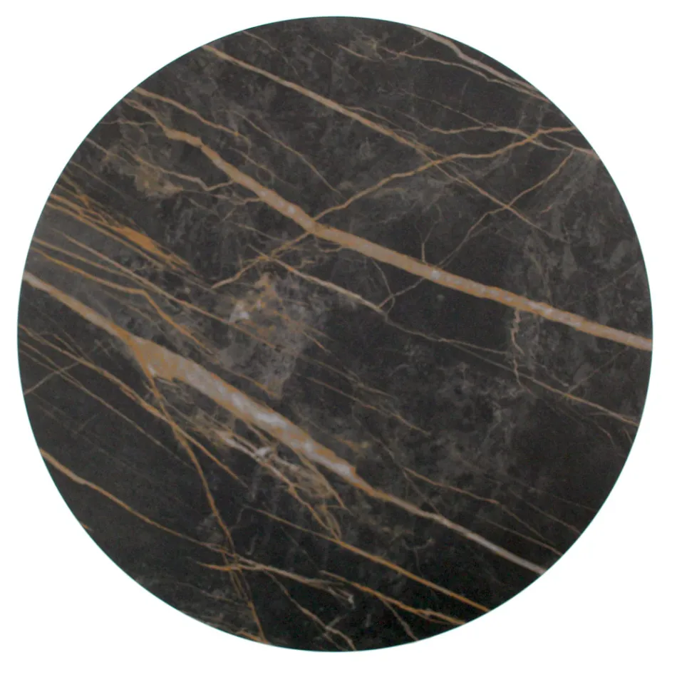 Okrągły stolik kawowy z blatem z kamionki porcelanowej Made in Italy - Paini Viadurini