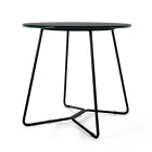 Okrągły stolik kawowy z blatem z kamionki porcelanowej Made in Italy - Paini Viadurini