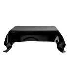 Stolik kawowy Melia Black Draped Plexiglass Designer Made in Italy Viadurini