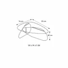 Designerski stolik kawowy z przezroczystego, wędzonego i trawionego szkła Made in Italy - Tac Tac Viadurini