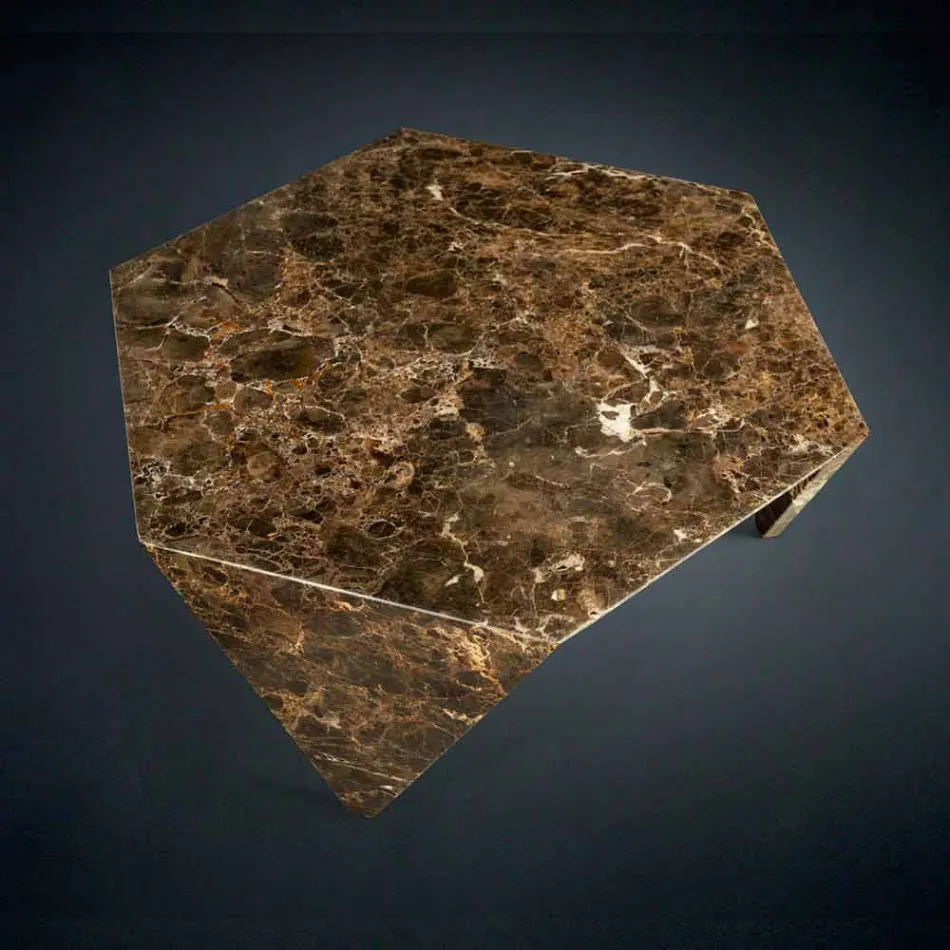 Całkowicie Marmur Side Table Ruche Viadurini