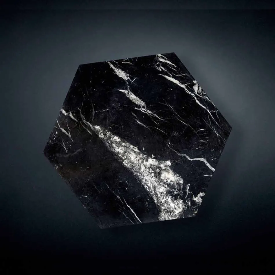 Całkowicie Marmur Side Table Ruche Viadurini