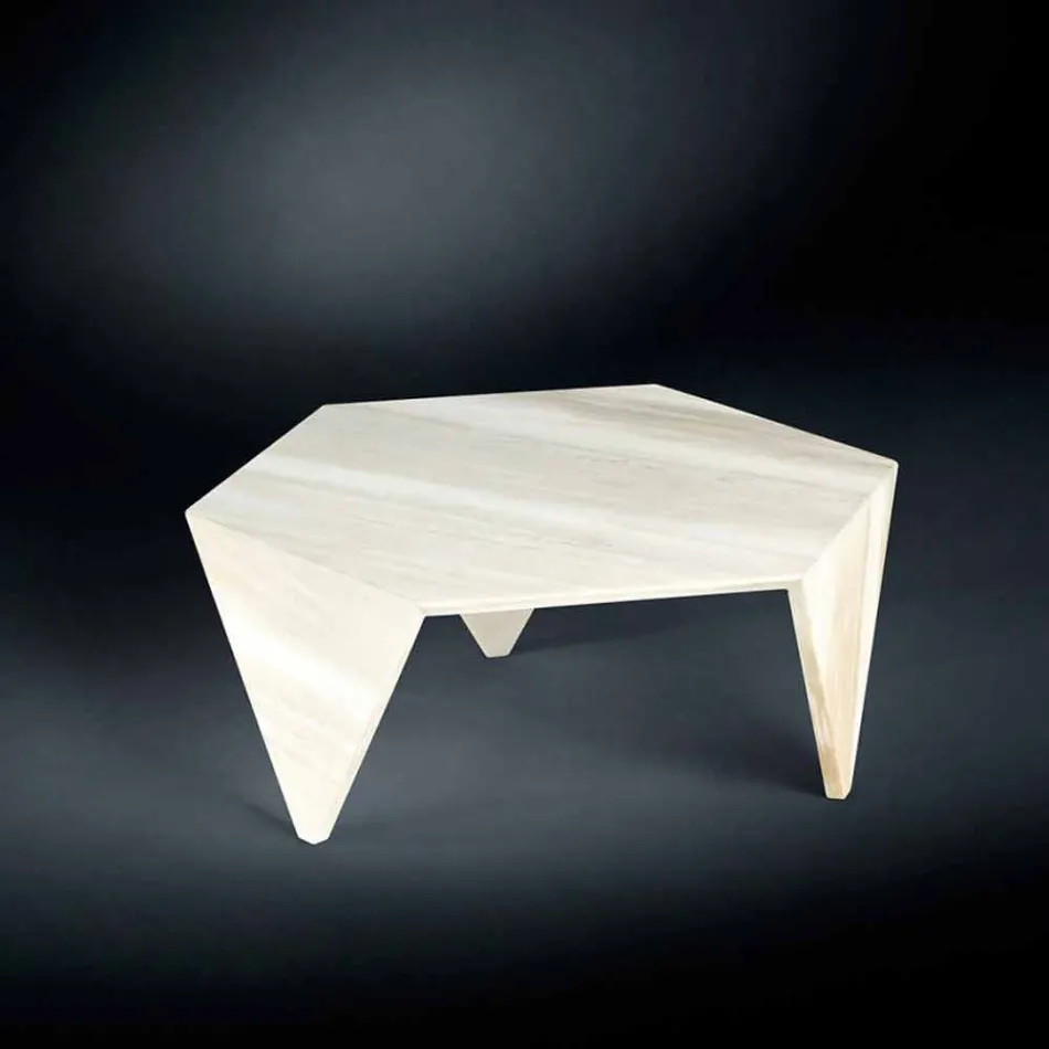 Całkowicie Marmur Side Table Ruche Viadurini