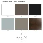 Stolik kawowy ogrodowy z okrągłym blatem z polietylenu Made in Italy - Tibaldo Viadurini