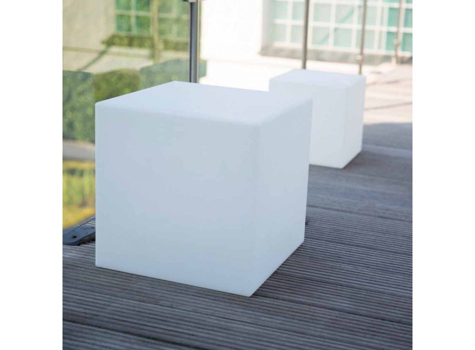 Kolorowy podświetlany stolik kawowy o nowoczesnym designie z możliwością wyboru mocowania - Dadostar Viadurini