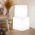 Kolorowy podświetlany stolik kawowy o nowoczesnym designie z możliwością wyboru mocowania - Dadostar Viadurini