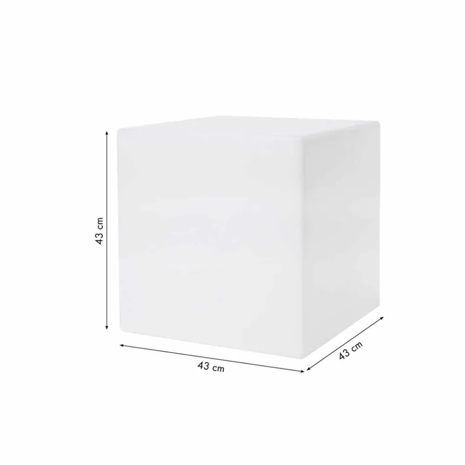 Kolorowy podświetlany stolik kawowy o nowoczesnym designie z możliwością wyboru mocowania - Dadostar Viadurini