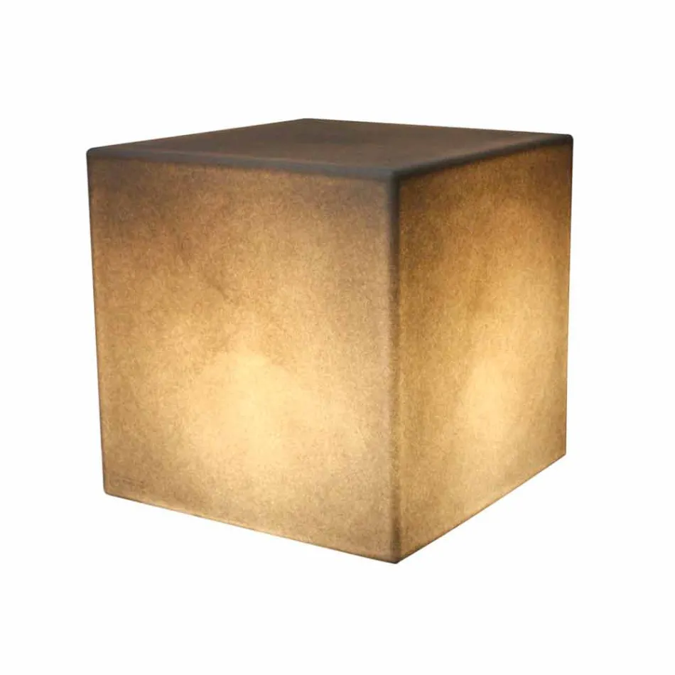 Kolorowy podświetlany stolik kawowy o nowoczesnym designie z możliwością wyboru mocowania - Dadostar Viadurini