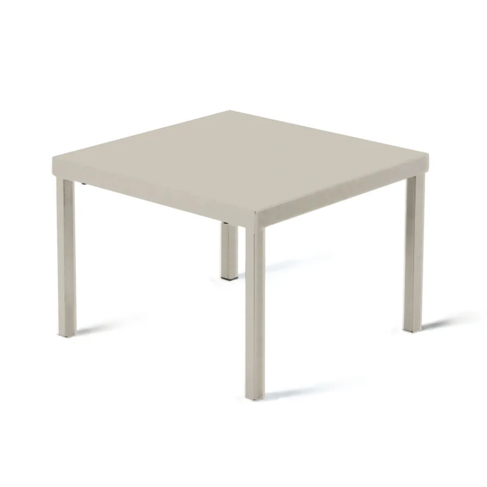 Stolik ogrodowy do układania w stos ze stali ocynkowanej Made in Italy - Aberdeen Viadurini