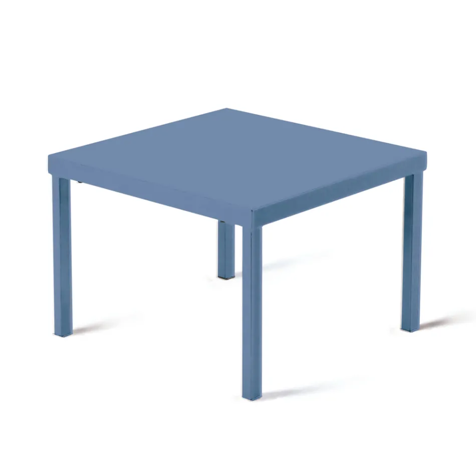 Stolik ogrodowy do układania w stos ze stali ocynkowanej Made in Italy - Aberdeen Viadurini