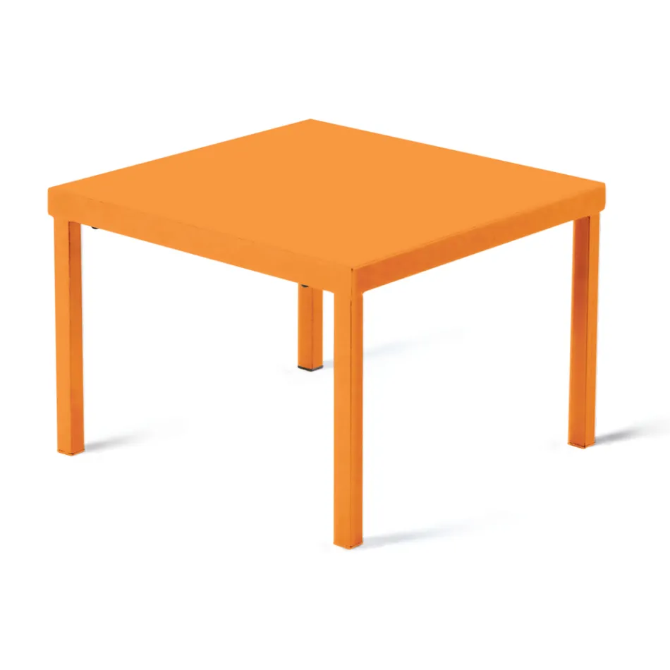 Stolik ogrodowy do układania w stos ze stali ocynkowanej Made in Italy - Aberdeen Viadurini