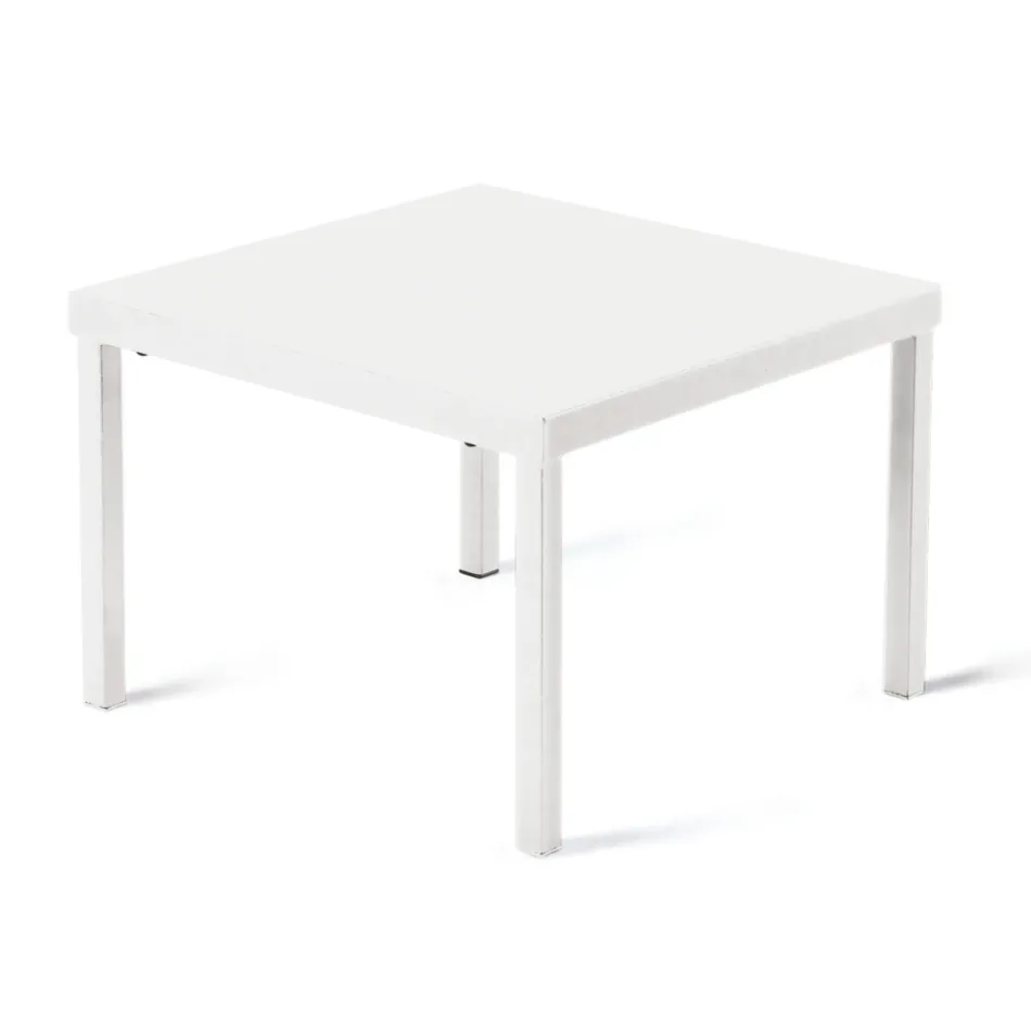 Stolik ogrodowy do układania w stos ze stali ocynkowanej Made in Italy - Aberdeen Viadurini