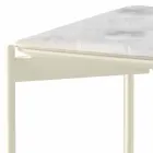 Ceramiczny i metalowy stolik kawowy nowoczesny design - jeżozwierz Viadurini