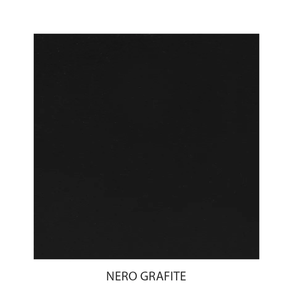 Stolik kawowy z rurowych rurek w kolorze grafitowo-czarnym Wykonany we Włoszech - Ryga Viadurini