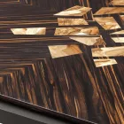 Stolik kawowy z litego drewna design Grilli Zarafa wykonany we włoszech Viadurini