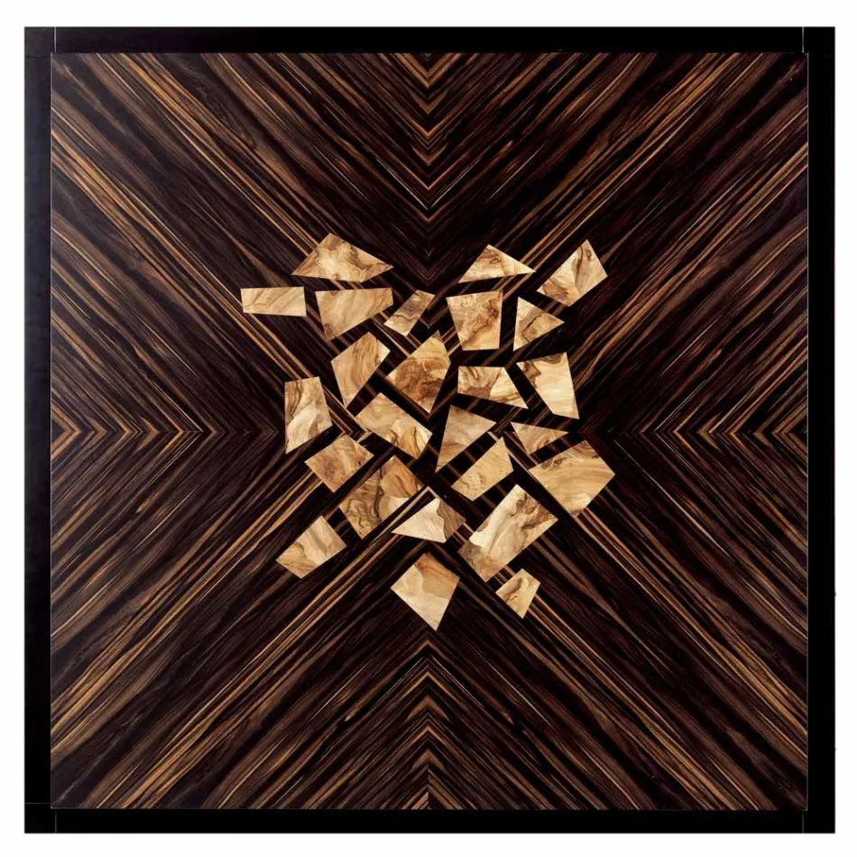 Stolik kawowy z litego drewna design Grilli Zarafa wykonany we włoszech Viadurini