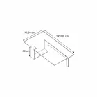 Ekskluzywny szklany stolik kawowy wykonany we Włoszech - Scoby Viadurini