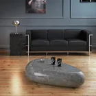 Nowoczesny stolik kawowy z skamieniałego kamienia - Beth Viadurini