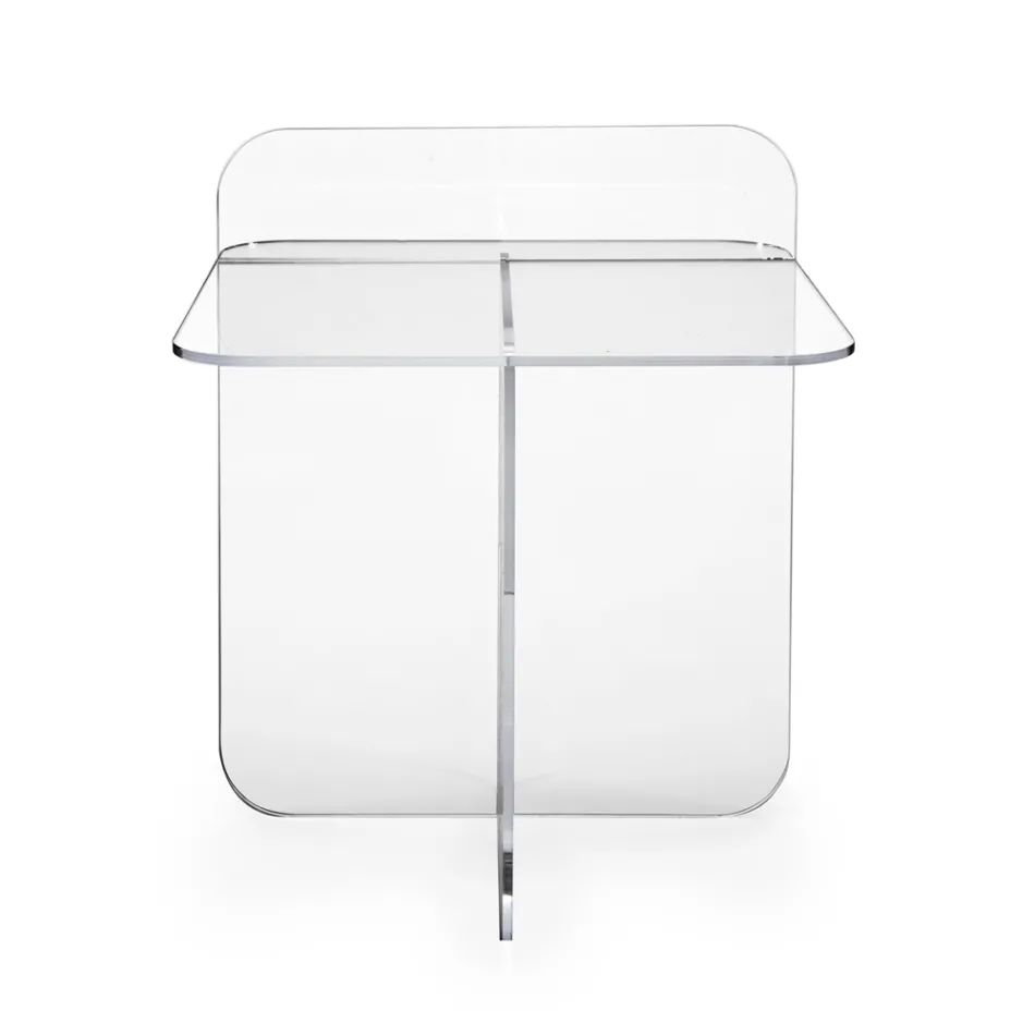 Nowoczesny stolik kawowy do salonu z plexi Made in Italy - Ariel Viadurini