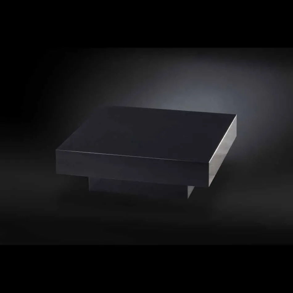 Współczesna stolik drewniany pokryty metakrylanu Loft CADEAU Viadurini