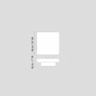 Współczesna stolik drewniany pokryty metakrylanu Loft CADEAU Viadurini