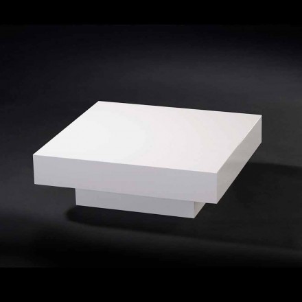 Współczesna stolik drewniany pokryty metakrylanu Loft CADEAU Viadurini