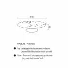 Nowoczesny stolik wykonany z lakierowanego modrzewiowego Giglio Viadurini