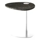 Stolik kawowy do salonu z metalu i marmuru Marquinia, luksusowy design - Yassine Viadurini