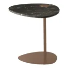 Stolik kawowy do salonu z metalu i marmuru Marquinia, luksusowy design - Yassine Viadurini