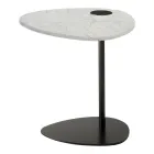 Stolik kawowy do salonu z metalu i marmuru Marquinia, luksusowy design - Yassine Viadurini